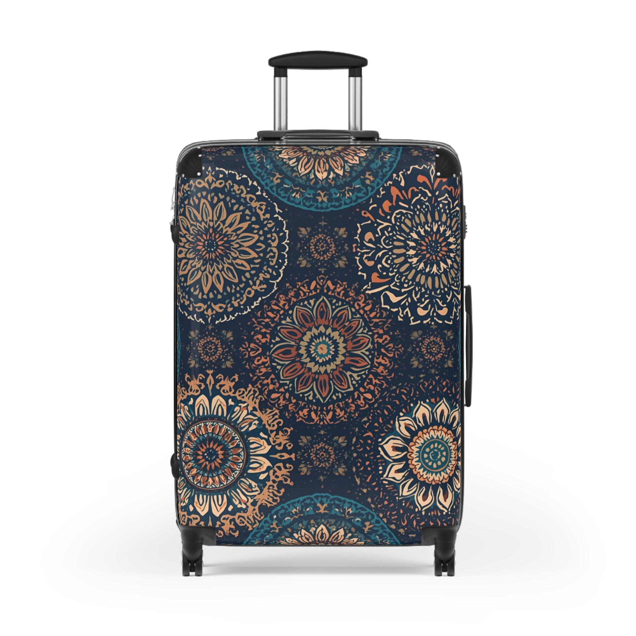 Boho Travel Suitcase Rosetta Creative Mandala Carry On - Rosetta Creative Boutique